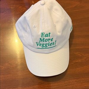 Sporty & Rich White Cap with Green Embroidery